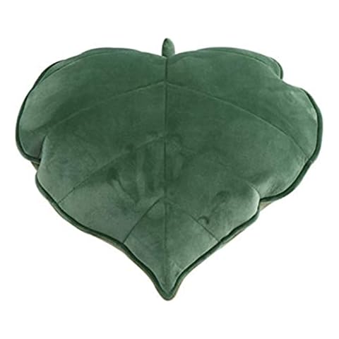 AZCHEN Decorative Leaf Pillow Green Leaf Pillow Cute and Funny Pillow Sofa Bedroom Throw Pillow (50 CM, Green) Cover