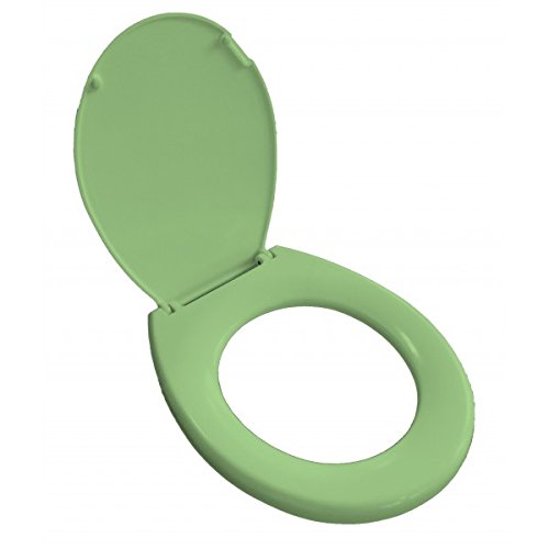 Image of ZEE FLOW TOILET SEAT COVER - White /Pink /Ivory /Blue /Pea Green /Brown - Plastic - Minimalist - TOILET SEAT