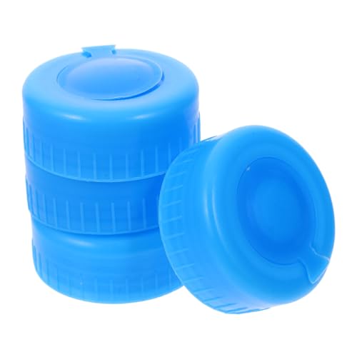 NAMOARLY Tapones Reutilizables para Garrafón De Agua De Rosca, Juego De 4 Piezas, Plástico Resistente, Cierre Antisalpicaduras, para Hogar, Oficina y Viajes