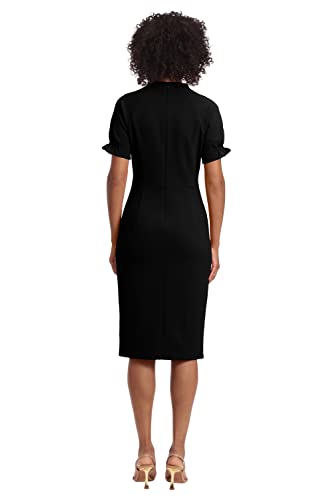 Maggy London Women's Notch Neck Sleek Sheath Dress Office Workwear3