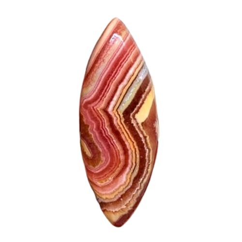 Rhodochrosite naturelle marquise 39mm pierre fine unique pour bijoux haute joaillerie