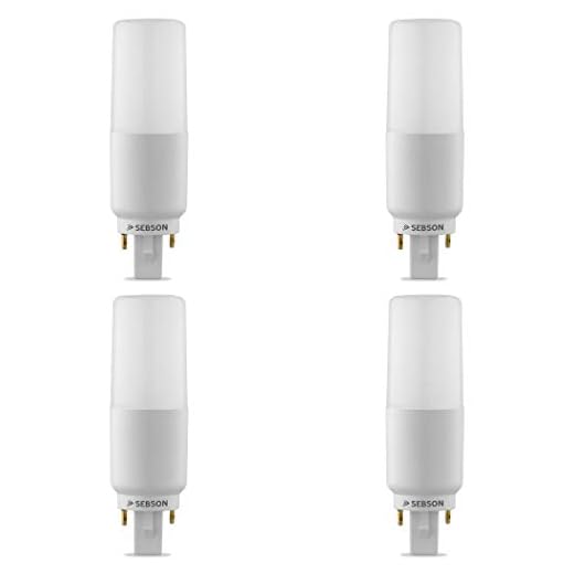 SEBSON LED Lampe G24 neutralweiß 7W, ersetzt 50W Glühlampe, 660 Lumen, G24d Unsiversal-Sockel (G24d-1, G24d-2, G24d-3), LED Leuchtmittel 220°, 4er Pack