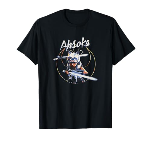 T-shirt Ahsoka Star Wars vêtements Clone Wars homme femme noir imprimé pop