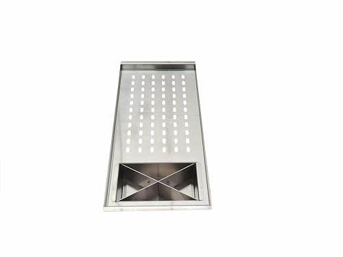 Calha Quadrada Canal Organizador Úmida Embutir Inox 50x40cm