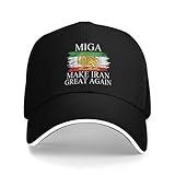 BYHSEPQ Irán vuelve a Hacer Grande Irán Emblema de Irán Miga Gorra de béisbol Casual Gorra de Camionero Gorra Snapback Pareja de Mujeres Gorras de béisbol Ajustadas