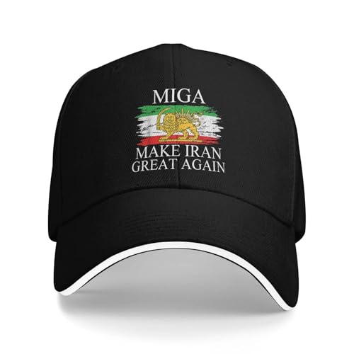 Casquette de baseball MIGA emblème de l'Iran et chapeau de camionneur hommes d'été décontracté