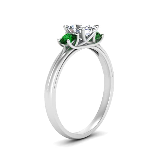 Image of Choose Your Gemstone Classic Three Stone Ring 925 Sterling Silver Oval Shape 3 Stone Engagement Rings Everyday Jewelry Wedding Jewelry Handmade Gifts for Wife US Size 4 to 12