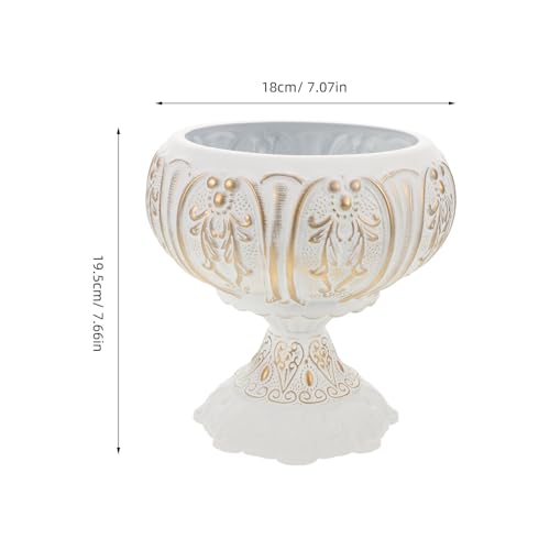 Pot de fleurs urne en fer grosse ouverture et style rustique pour une décoration authentique - 3
