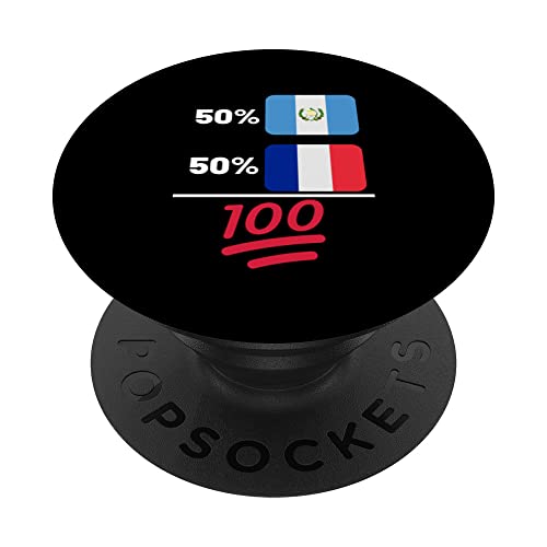 French Plus Guatemalan Mix Bandera Patrimonio PopSockets PopGrip Intercambiable
