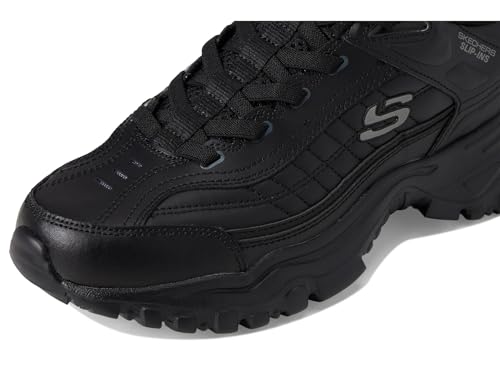Skechers Men's Afterburn E'Lite Grill Corporal Hands Free Slip-in Sneaker,Black/Black,6.5