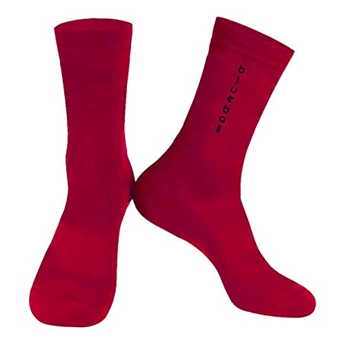 Blueball Red with White Logo Knitting Socks