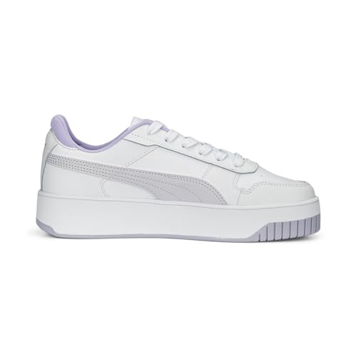 Image of PUMA Women's Cali X Hk WN's Sneaker, 1, Puma White Spring Lavender Puma Gold, 4.5 UK