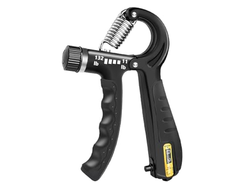 FLYFE Grip Strength Trainer Kit (5 Pack), Forearm Strengthener, Hand Squeezer Adjustable Resistance, Finger Stretcher, Grip Ring, Relief Ball and Finger Exerciser for Men and Women, Injury Recovery