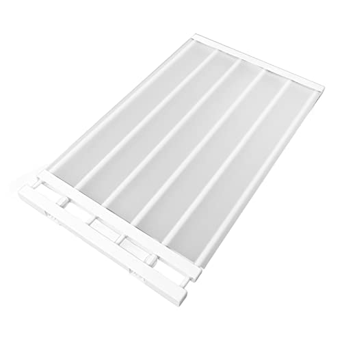 Tomantery Estante Extensible con Barra de Tensión Ajustable para Armario de 16,5 Pulgadas de Ancho, Estante sin Clavos para Ahorrar Espacio para Almacenamiento de Ropa, Libros, Zapatos para (75‑120