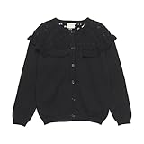 Beau cardigan uni de MINYMO. MINYMO 123319 Cardigan en tricot fin avec volants pour fille, Tap Shoe (1061), 116 cm