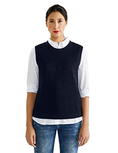 Street One Damen A302301 Pullunder, Deep Blue, 38 EU