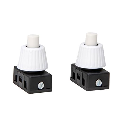 Kopp 192117081 Einbau-Druckschalter, 1-polig, 250 V, 2 A