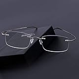 FACAIA Bifokale Lesebrille, Herren Damen Alltagsgebrauch Leser Brillen Leichtmetallrahmen Fern- und Nahbrillen mit doppeltem Verwendungszweck, 2.5