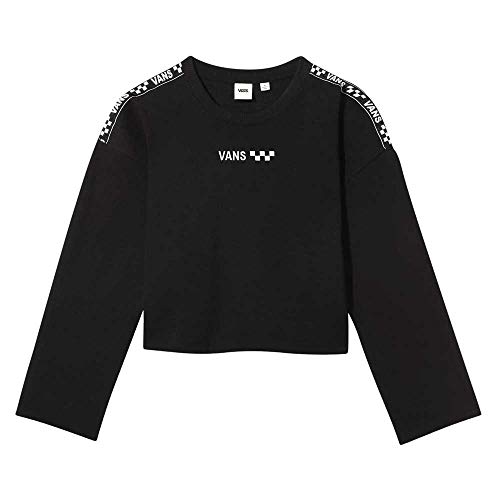 Vans Damen Sweatshirts Fur Frauen Brand Striper Crew Schwarz Medium