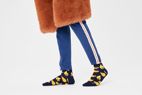 Happy Socks Banana Sock Calzini, Blu, M Unisex-Adulto - 2