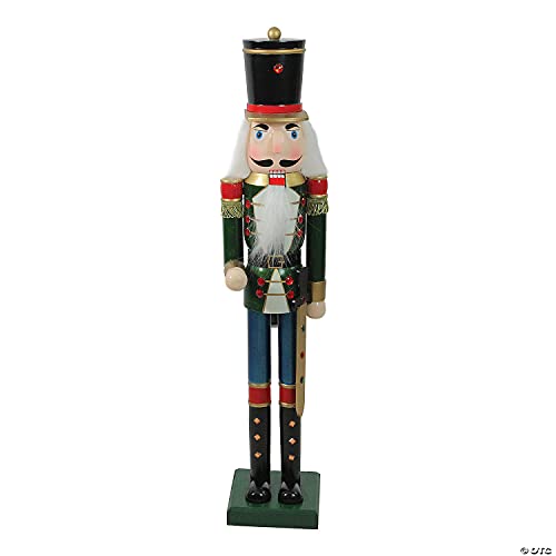 Fun Express Northlight Wooden Christmas Nutcracker Soldier Decoration - 4' | Multicolor | 1 Pc #TOP17