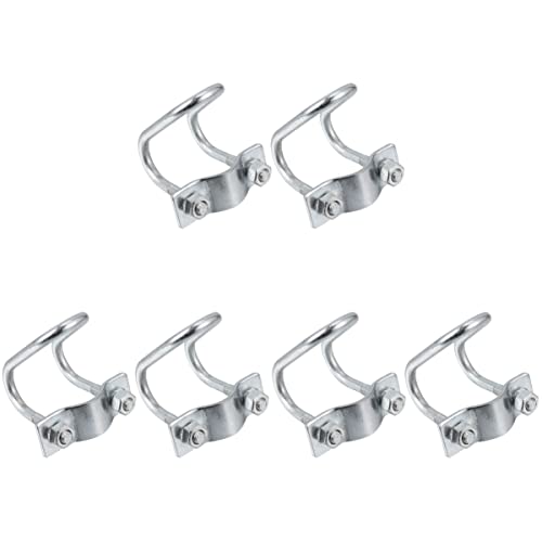 Drahthalter, Schlauchhalter, Schlauchhalter, Schlauchhalter, Schlauchhalter, 6 Stück, Kreuzrohr, verzinkter Stahl, Rohrschelle, starre Rohrschelle, Klemme, Querrohr, Schnalle, Schnalle, Eisenrohr, Stä