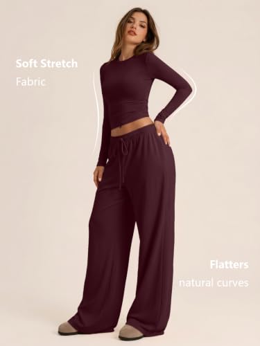Image of Trendy Queen Women's 2 Piece 2026 Fall Fashion Lounge Set with Pockets