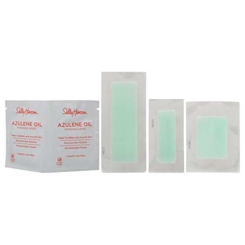 Image of Sally Hansen Wax Kit Wax Strips for Face & Bikini| Vegan, Dermatologist Tested, Long-Lasting Smooth Skin | 20 Count (Pack of 2)