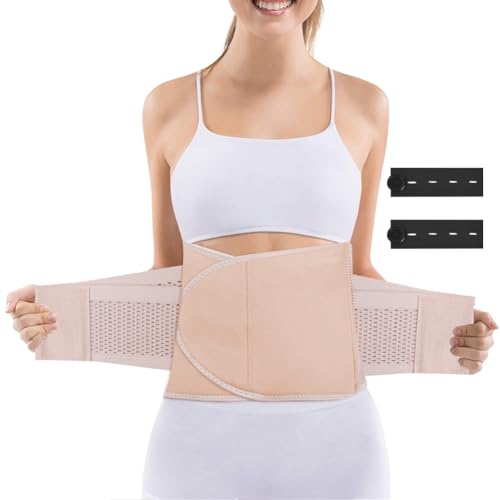 ACWOO Ceinture Post Accouchement, Récupération Ceinture Abdominale Gainante avec Etenseurs de Taille de Pantalons, Réglable Respirant Ventre Plat Gaine...