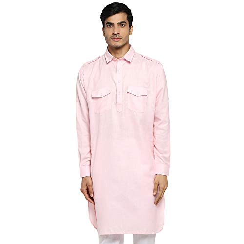 Kurta Pathani en coton haut de gamme avec finitions soignées