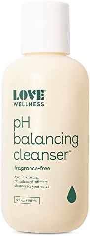 Love Wellness pH Balancing Cleanser Feminine Wash - Balances Women Vaginal Health & pH - Moisturizing Aloe Vera & Calendula for Itchy & Dry Skin - Odor-Free, Sulfate & Paraben-Free Feminine Care