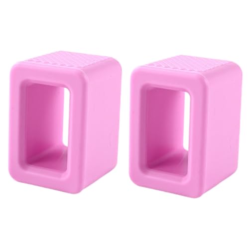 Hebilla de cinturón de auto JicSuXi de silicona rosa pack de 2 unidades