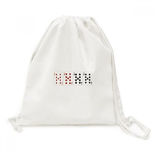 Backpack Voyage Sacs souples DIYthinker en toile de coton avec motifs graphiques de cartes
