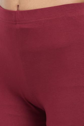 Image of Rangmanch by Pantaloons Women's Cotton Stretch Bottoms | Skinny Fit | Mid Rise Waist | Ankle Length