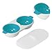 Hervidor de huevos para microondas, hervidor de huevos de dos capas para cocina casera(azul)