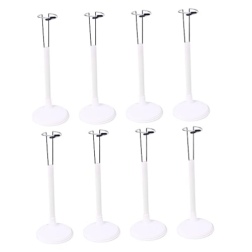 Abaodam 8pcs Doll Support Frame for Display Sturdy Plastic Stand Rack for Dolls