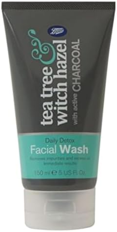 Boots Tea Tree and Witch Hazel Charcoal Facial Face WASH 150mlF