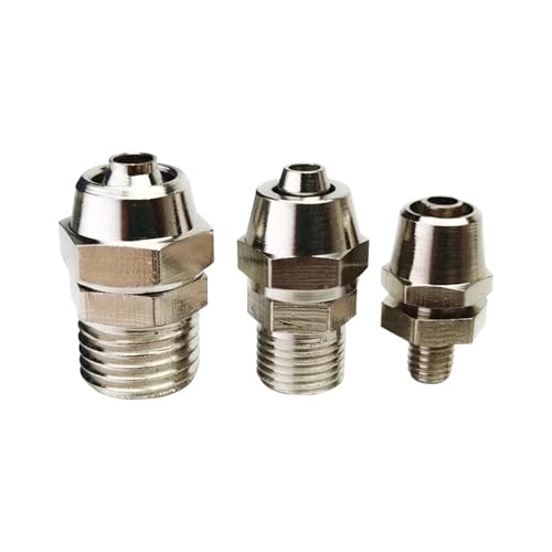 SQuick Joint Coupler Connector OD 4/6/8/10/12mm Hose Tube M5/1/8 /1/4 3/8 1/2 Inch Thread Pneumatic Fast Twist Fittings 100Pcs(100PCS KL-PC4-M5)