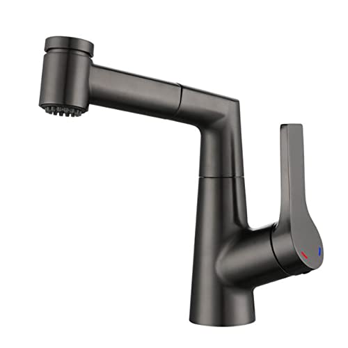 Robinet de lavabo avec douchette extractible pour simplifier la routine beauté en salle de bains