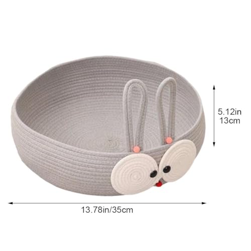 Lit pour chat tissé à la main respirant et nid rond pour le sommeil des animaux