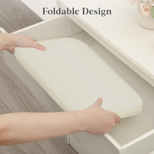 Image of Lifewit Slim Collapsible Laundry Basket with Handles, 75L, Ivory