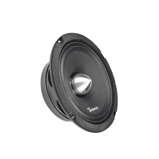 Timpano 6.5 Midrange Speaker TPT-MR6-4 Bullet 500 Watts, 4 Ohm, Shallow Mount 6.5 Inch Speakers PRO Audio Mid Range Loud Speaker (Single)