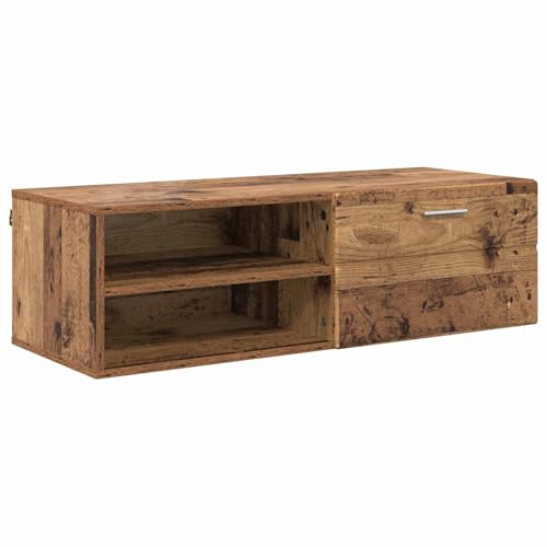 Cabinet en bois d'ingénierie mat meuble de rangement 100cm