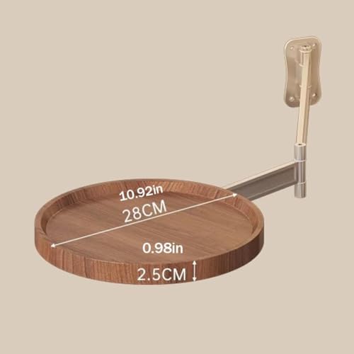 Table pliante murale pour petit espace, meuble rabattable bois studio - 3