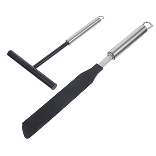 IMIKEYA クレープスプレッダー 点 ステンレス製 クレープメーカー用キッチンツール 家用 店舗用 調理補助器具 簡単操作で美しいパンケーキ