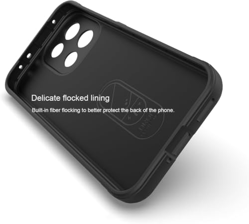 Image of ShieldTech AirGuard Series Back Cover Case for OnePlus Nord 6 5G | Microfiber Lining | Airbag Cushion Drop Protection | Shockproof Silicone Back Cover Case | Anti Slip Grip - Black for OnePlus Nord 6