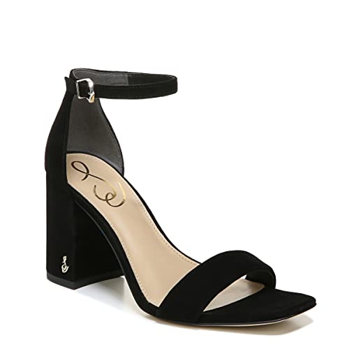 Sam Edelman Women's Daniella Heeled Sandal, Black Suede, 9 Medium Us #TOP3