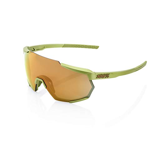 Image of 100% Racetrap Sport Performance Sunglasses - Sport and Cycling Eyewear (Matte Metallic Viperidae - Bronze Multilayer Mirror Lens)