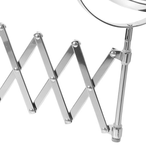 Miroir double face rotatif à structure extensible et support mural compact ajustable - 8