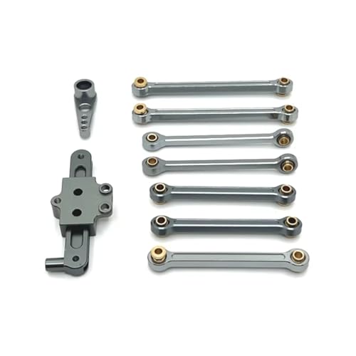 RC�J�[�A�b�v�O���[�h�p�[�c Compatible With WLtoys 124006 12423 12427 12428 1/12 RC�J�[�A�b�v�O���[�h�p�[�c�A�N�Z�T���[ �������Œ胍�b�h�X�e�A�����O�O���[�v�T�[�{�A�[��(Gray)